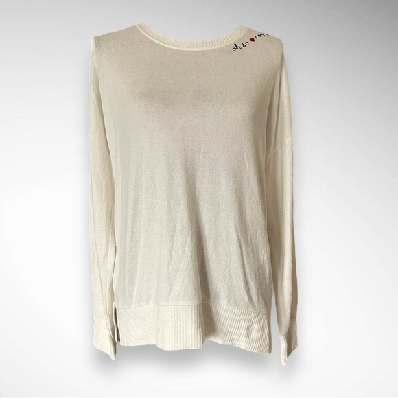 ABERCROMBIE & FITCH Soft AF Women's Off White‎ Super Soft Sweater Medium | EUC - Picture 1 of 7